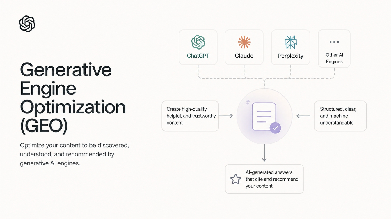 Generative Engine Optimization — yapay zeka arama motorlarında marka kaynak gösterimi ve GEO stratejisi